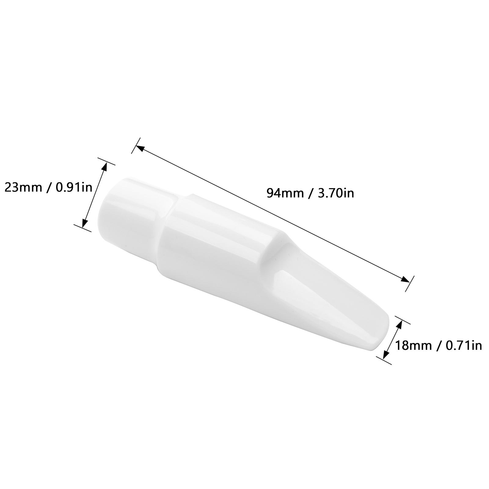 

Мундштук для альт-саксофона Головка флейты для альт-саксофона для начинающих Профессиональные саксофонисты Аксессуары для джазового музыкального инструмента белый