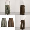 American Vintage Casual Pants With Solid Color For Men And Women
