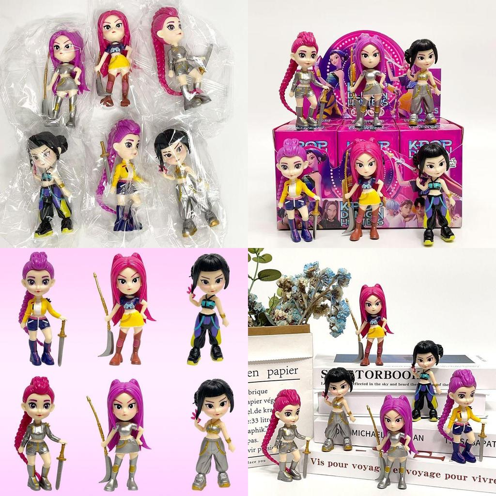 Kpop Demon Hunters Anime Figure Pvc Collectible Desk Decor For Fans