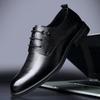 2025 leather shoes genuine leather men's business dress men's shoes British style wedding derby shoes men's high-end sense non-slip pure leather