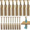 30/10sets Serrated Thorny Metal Expansion Tube Pipe Self Tapping Screws for Concrete Wall Anchors Fasteners Drilling Bolt Kits