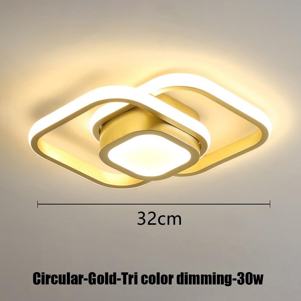 Modern LED Aisle Ceiling Lights Nodic Home Lighting Led Surface Mounted for Bedroom Living Room Corridor Light 3-color Lighting