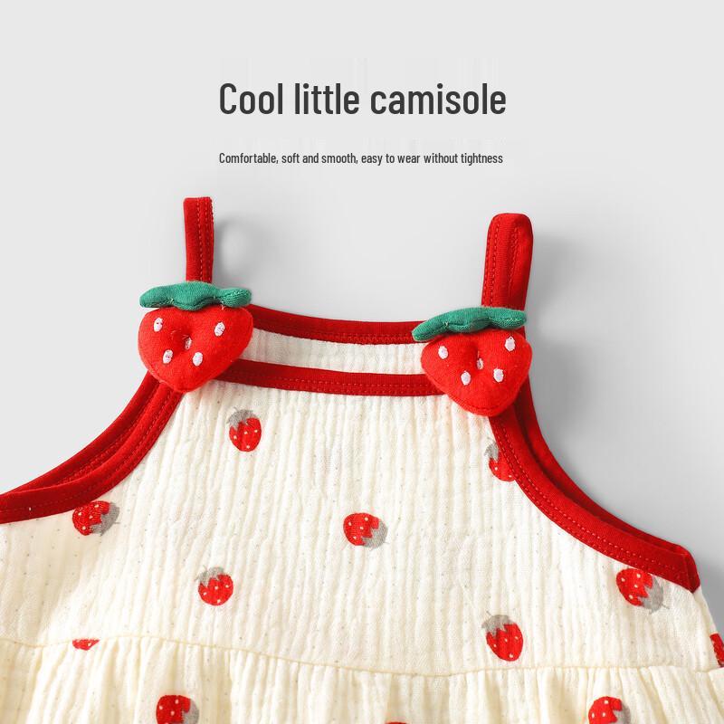Baby Girl Summer Sleeveless Suspender Romper