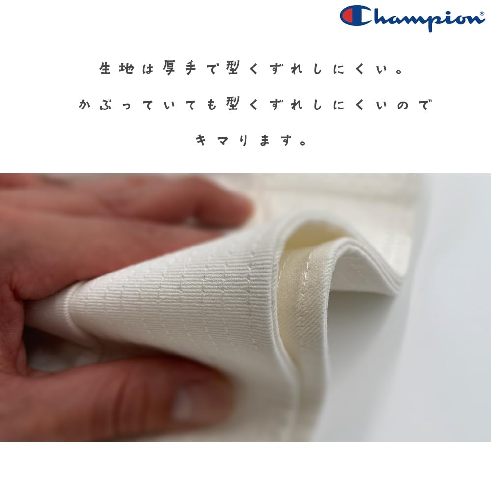 Champion Bucket Hat 58cm 60cm Cotton White Women's Men's 100%