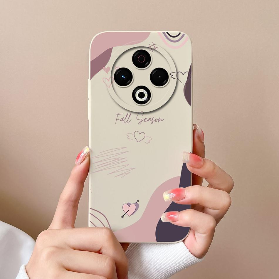 For Tecno Spark 30 Pro 30C Case Love Heart Back Cover For Tecno Spark 30C 4G 5G Full Protection Soft Liquid Silicone Phone Cases