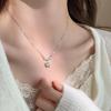 Elegant Zircon Cube Pendant Necklace - Women's Luxury Clavicle Chain