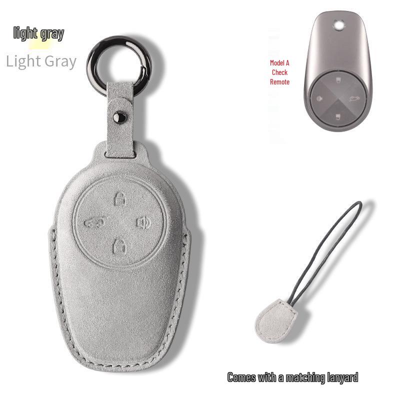 NIO ET5/ET7/ES6/ES8/EC6 Hochwertiges Wildleder Schlüsseletui - Unisex Auto Schutzschale Hülle