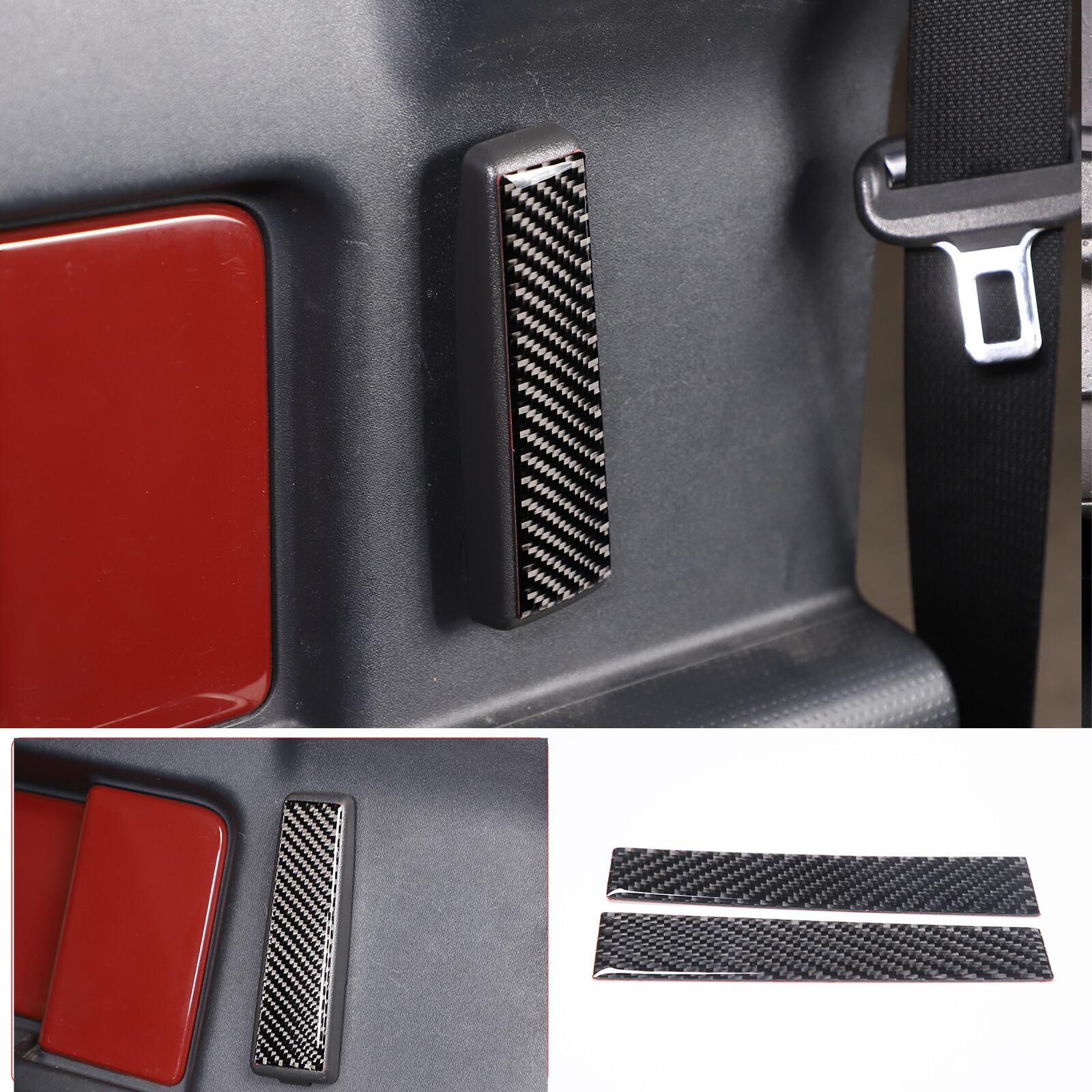 Carbon Fiber Rear Door Inner Handle Panel Sticker For Toyota FJ Cruiser 2007-21
