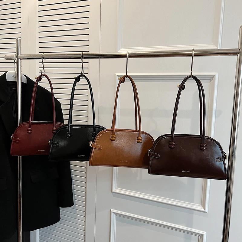 Luxury Shiny PU Shell Shoulder Bags Solid Zipper Grace High-quality Travel Bags for Women Fashion