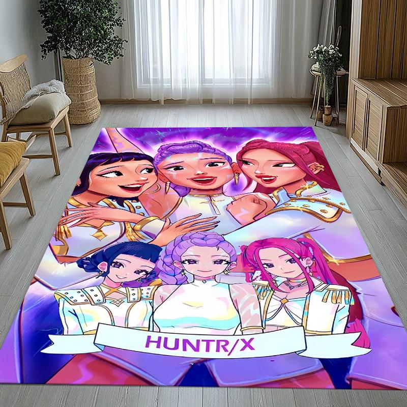 

K-Pop Demon Hunters Golden Saja Boys Living Room Non-Slip Area Rug Soft Carpet for Bedroom Playroom Sofa,Home Decor Doormat 40x60cm