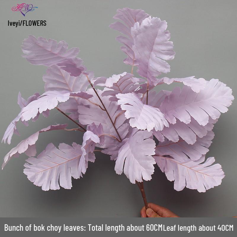 10-Piece Purple Floral Artificial Flower Set for Wedding and Aisle Decor