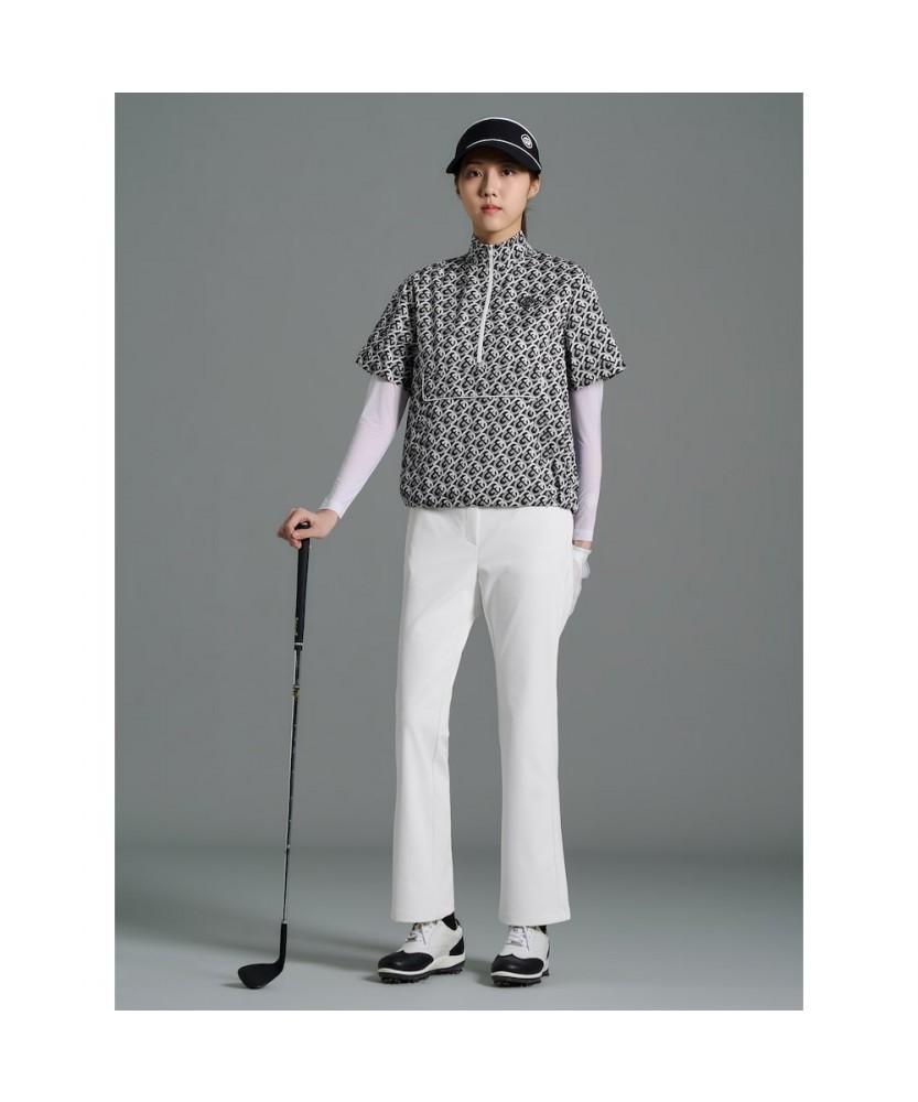 BEANPOLE GOLF [B_Under] Women'S Logo Pattern Short Sleeve Anorak Black