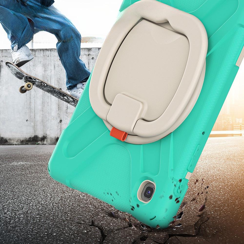 Kids Case for Samsung Galaxy Tab A7 Lite 8.7 T220/T225, Armored, Children, Green / Gray
