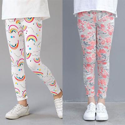 Summer Girls' Modal Leggings Soft Cropped Pants Versatile Baby Parent-child Outfit