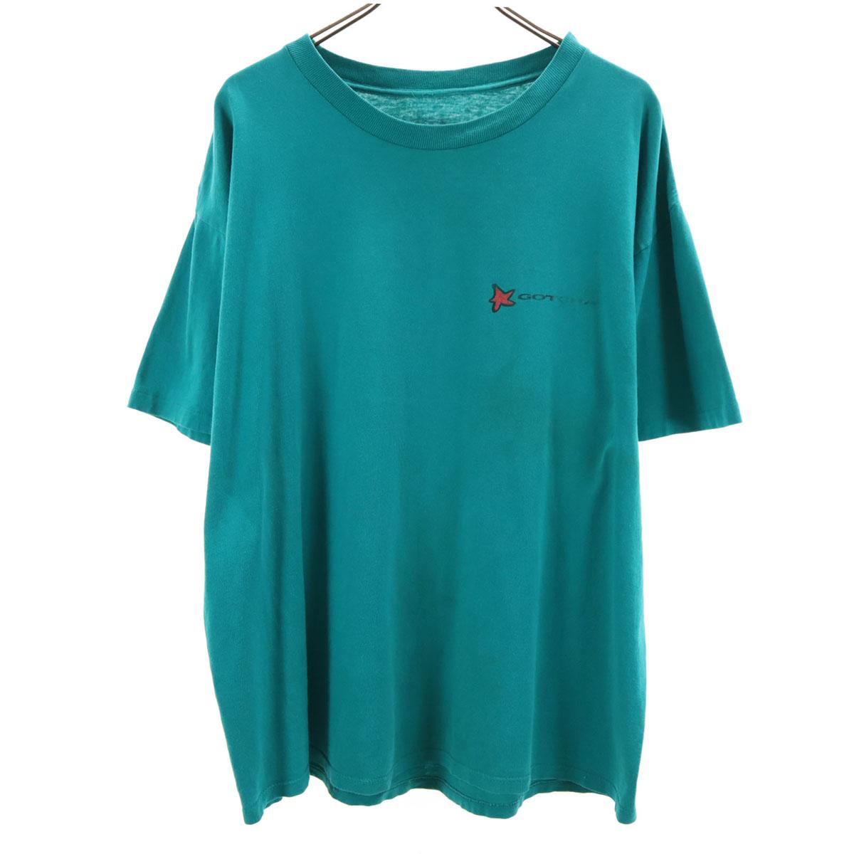 

GOTCHA 90s Old Short sleeve T-shirt Turquoise Men s Used