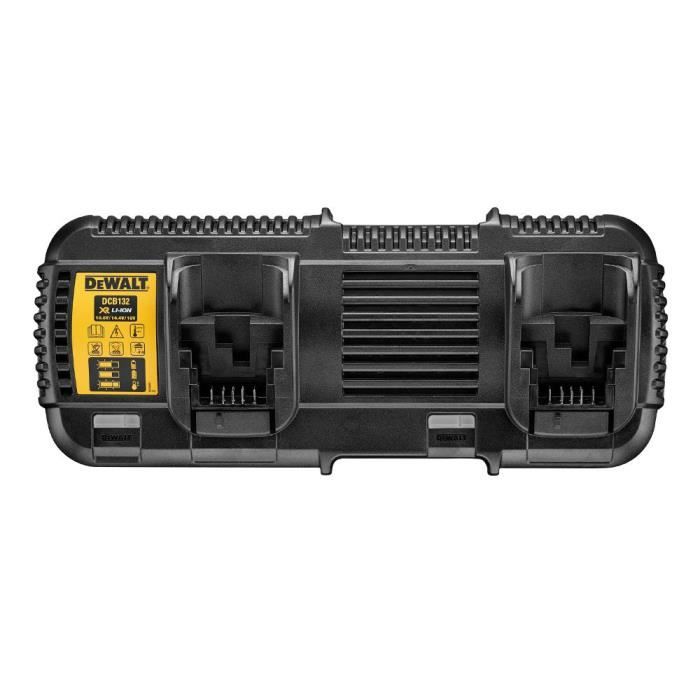 Pack De 2 Batteries XR Flexvolt Li-Ion 18 - 54 V 6 Ah + Chargeur Double - DEWALT - DCB132T2