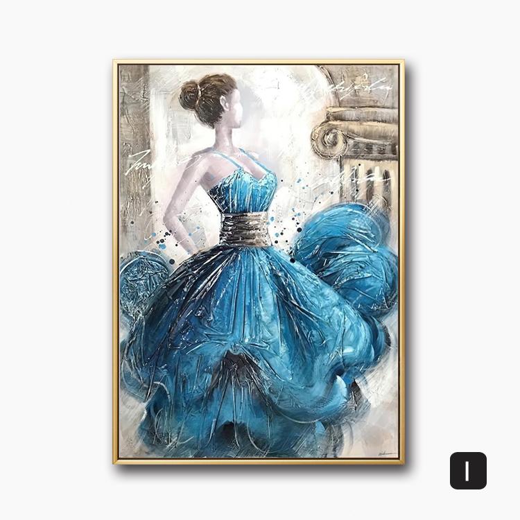 Modern Canvas Painting Ballet Girl Poster Dancing Girl Posters and Prints for Living Room Bedroom Home Decor Wall Art Cuadros