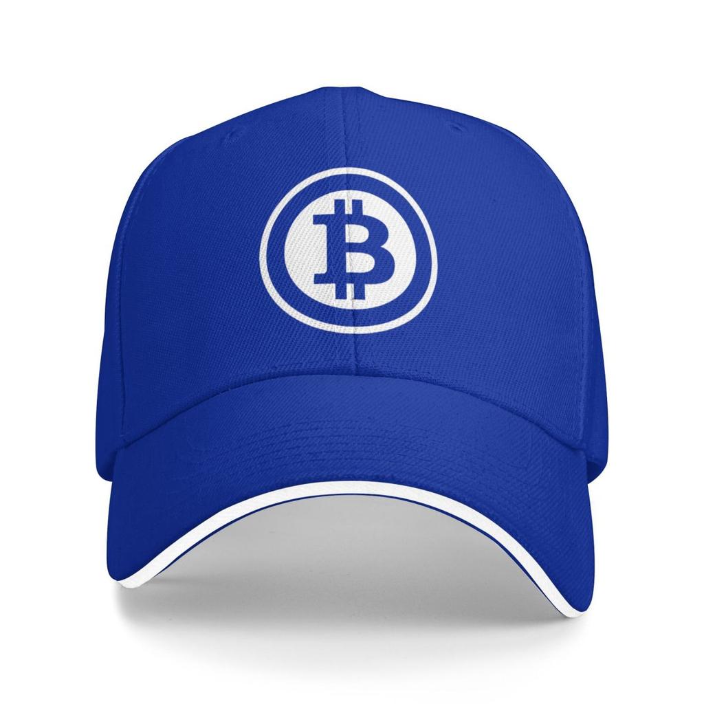 Bitcoin Icon Cryptocurrency Art Baseball Caps Snapback Baseball Hats Breathable Casual Casquette Outdoor Unisex