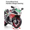 1:12 Aprilia Rsv4 Suzuki Gsx R1000r Alloy Motorcycle Model Diecast Car Toy Front Wheel Steering Miniature Cars Collect Ornaments