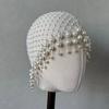 Hohles Perlenquasten-Haarhut Perlenquasten Luxus-Kopfbedeckungen Brautaccessoires