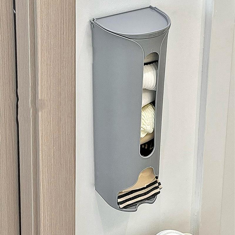 Nástěnný úložný box na spodní prádlo, samolepicí, prostorově úsporný, dávkovač odpadkových pytlů, jednoduchý styl, prachotěsný