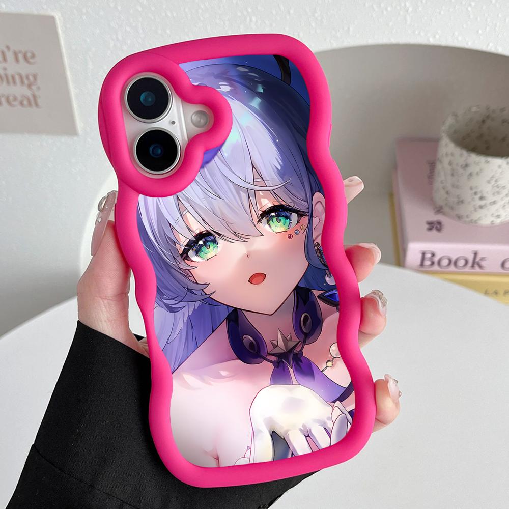 HSR Robin Wavy Edge TPU Mobile Phone Case for iPhone 17 16 15 14 13 12 11 Air Pro Max Plus Colorful Cover