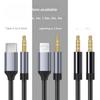 3m Braided Type-C to 3.5mm Car Audio Cable for Apple Devices