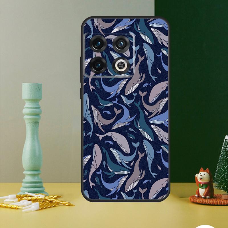 Beautiful Blue Whale Painting Case For OnePlus Nord CE 4 2 3 Lite N20 N30 9 10 Pro 8T 9RT 10T 10R 12R 13R 11 12 13 Cover