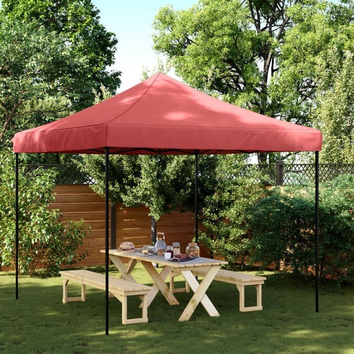VidaXL Folding Pop-Up Party Tent Bordeaux 292x292x315 Cm, Tent, Awning Tent, Gazebo Awning, Tent 4004917