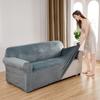 Velvet Sofa Cover Stretch Full Protection Dustproof Elastic Sofa Protector