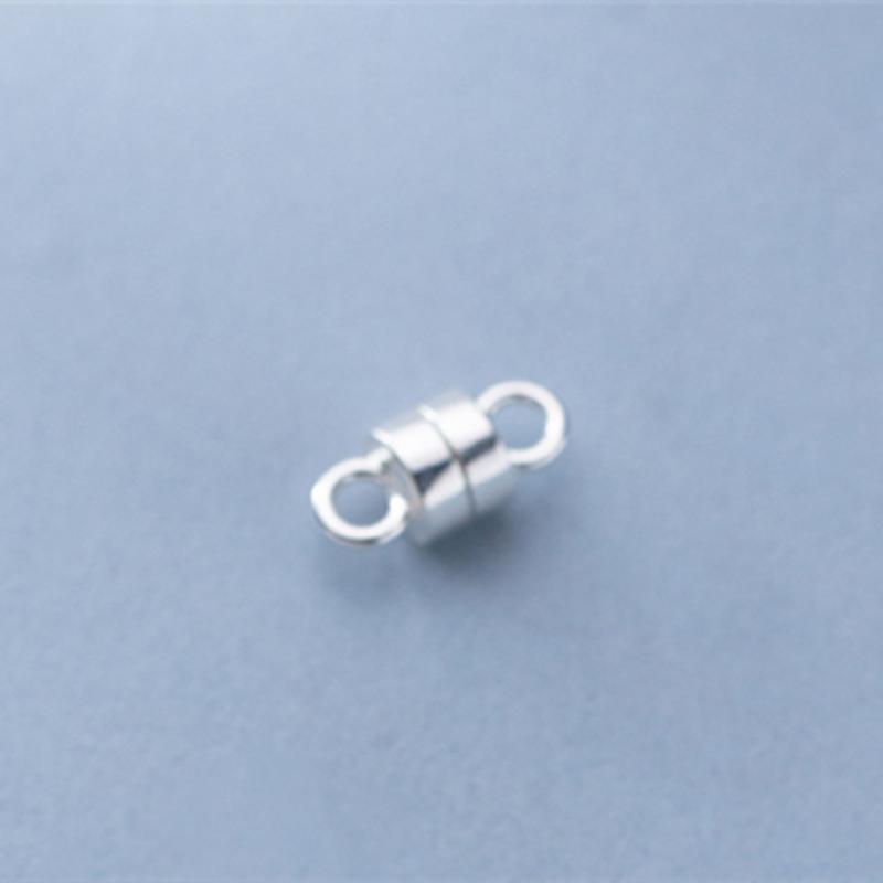 Gold Plated Magnet Connectors Beaded 925 Sterling Silver Bracelet Magnetic Clasp Jewelry Accessories