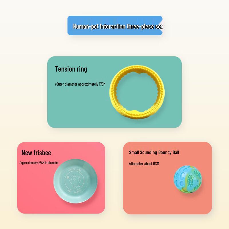 Interactive Squeaky Rubber Dog Toy