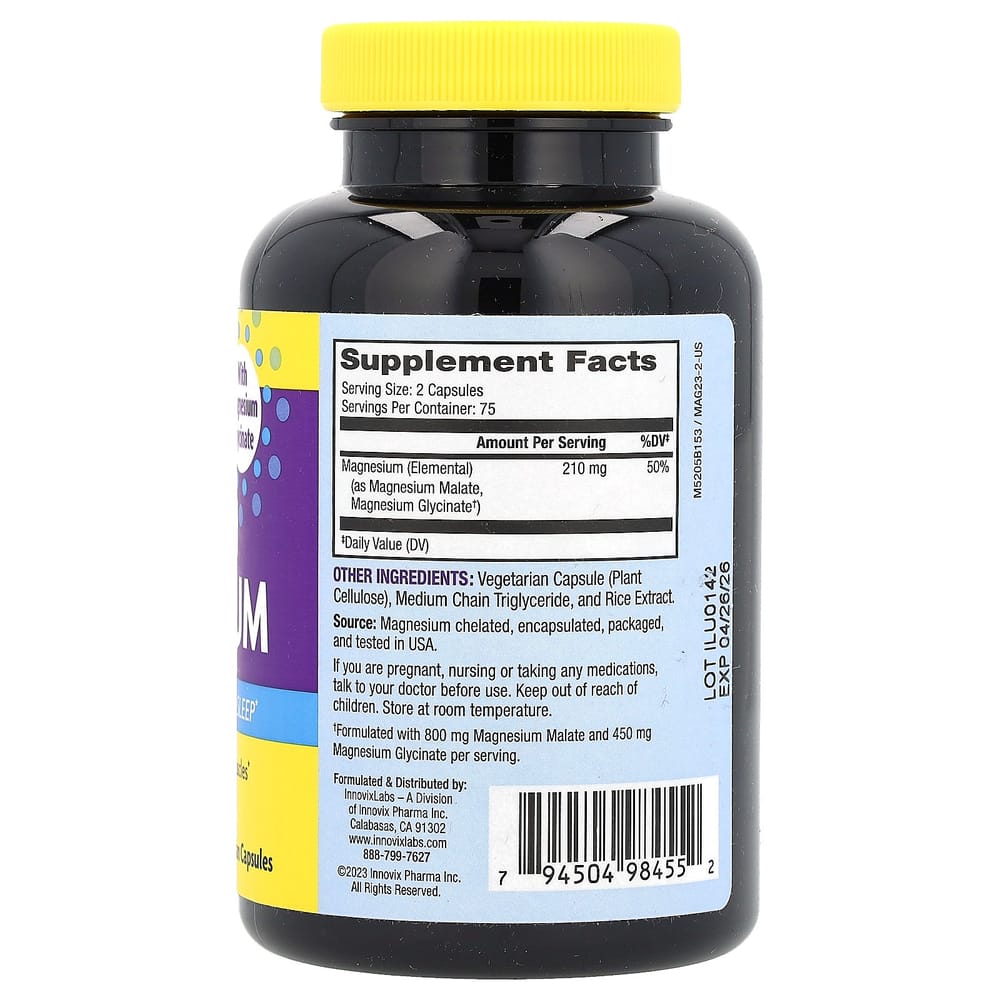 InnovixLabs Advanced Magnesium Veggie Capsules 150 Count
