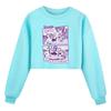 5632 Kids Girls Lily Lovebraids Printed Short Style Loose Long Sleeves Sweatshirt