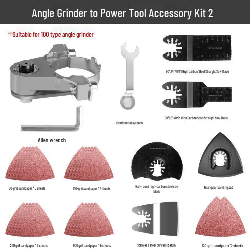 Angle Grinder Conversion Head: Multifunctional Woodworking Trimmer & Cutting Machine Adapter