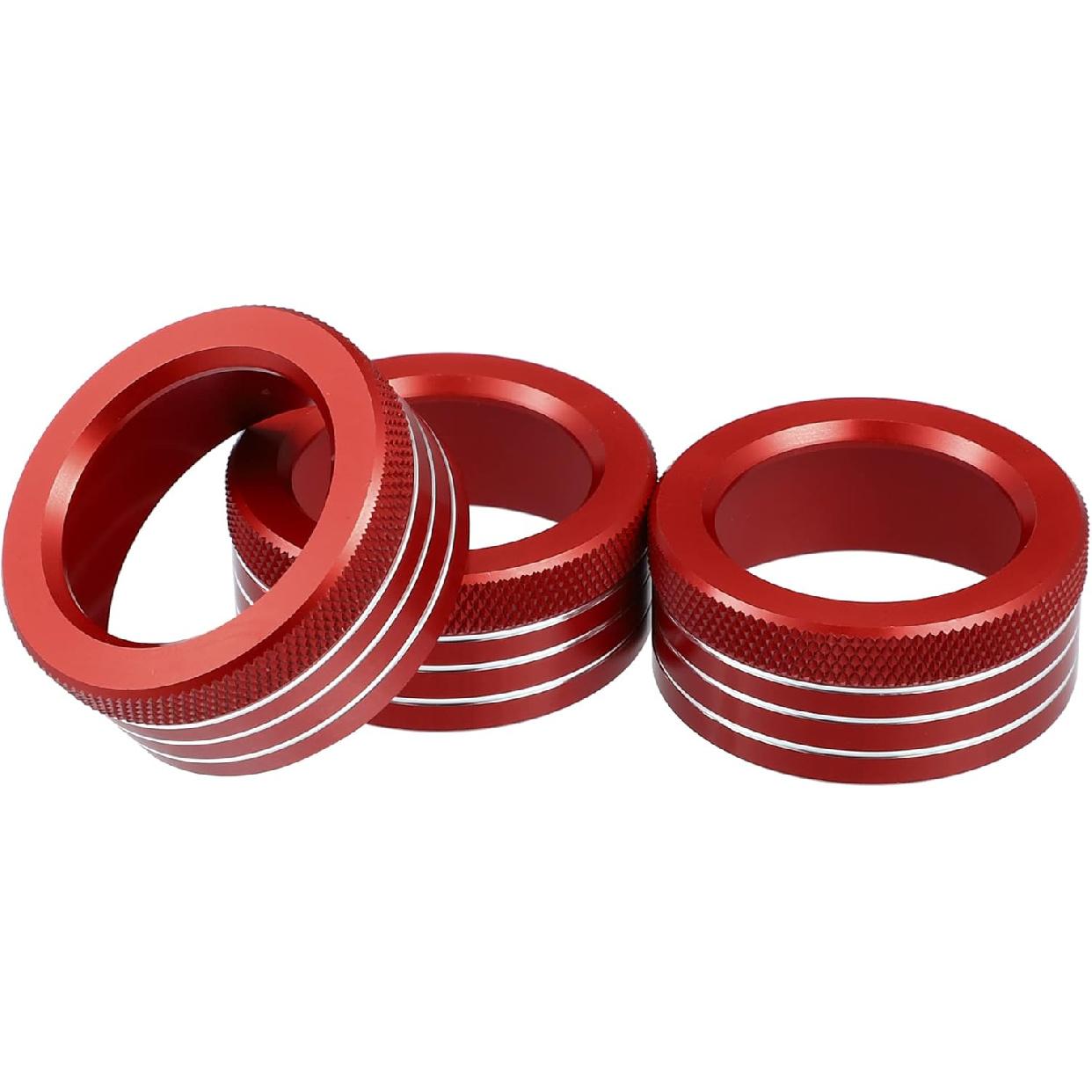 

Car Console AC Audio Volume Knob Ring Cover for Subaru BRZ for Toyota 86 2013-2020 Black (Set of 3) красный