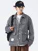 Tooling Jacket Jacket Men'S Trendy Brand Loose Large Size Japanese Twist Striped Ruffian Handsome Denim