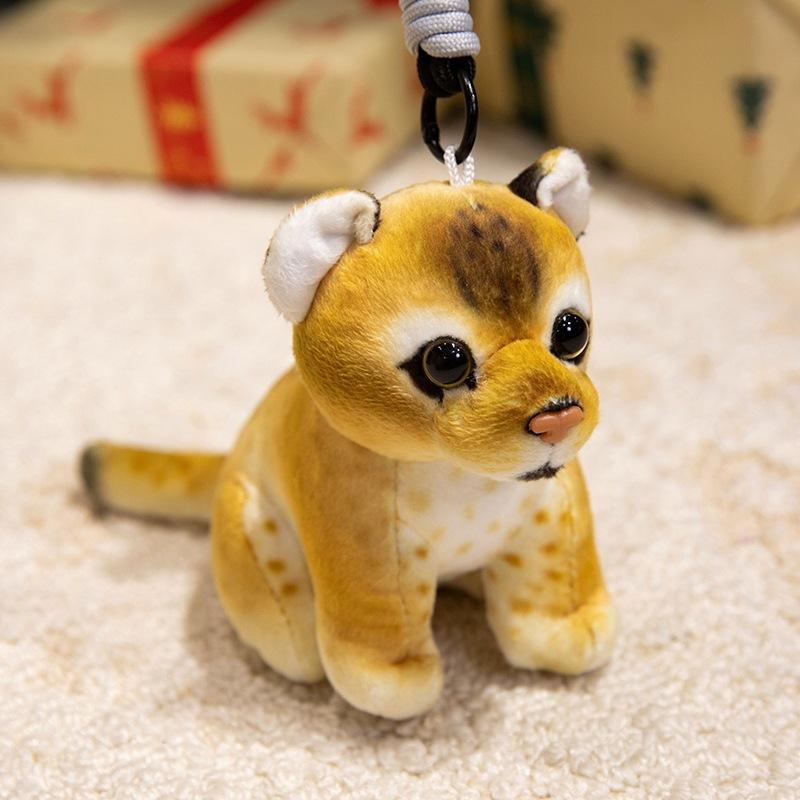 

Cute simulation little tiger panda doll plush toy puppy dog doll girl bag keychain rag doll 15cm（0.16kg）