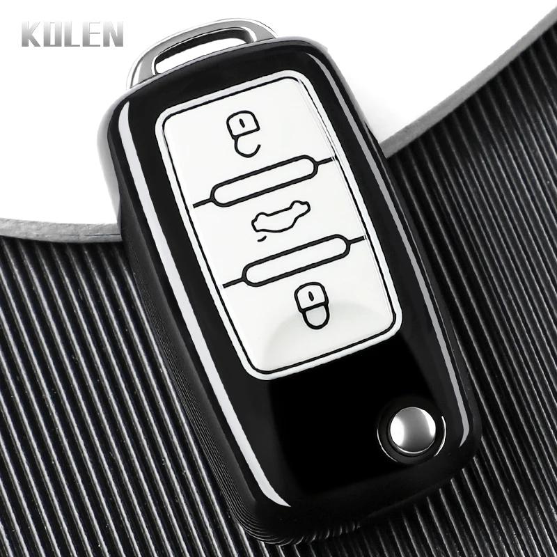 

Tpu Car Flip Key Case Cover For Vw Volkswagen Polo Tiguan Passat B5 B6 B7 Golf 4 5 6 Jetta Lavida Skoda Octavia Seat Leon Altea