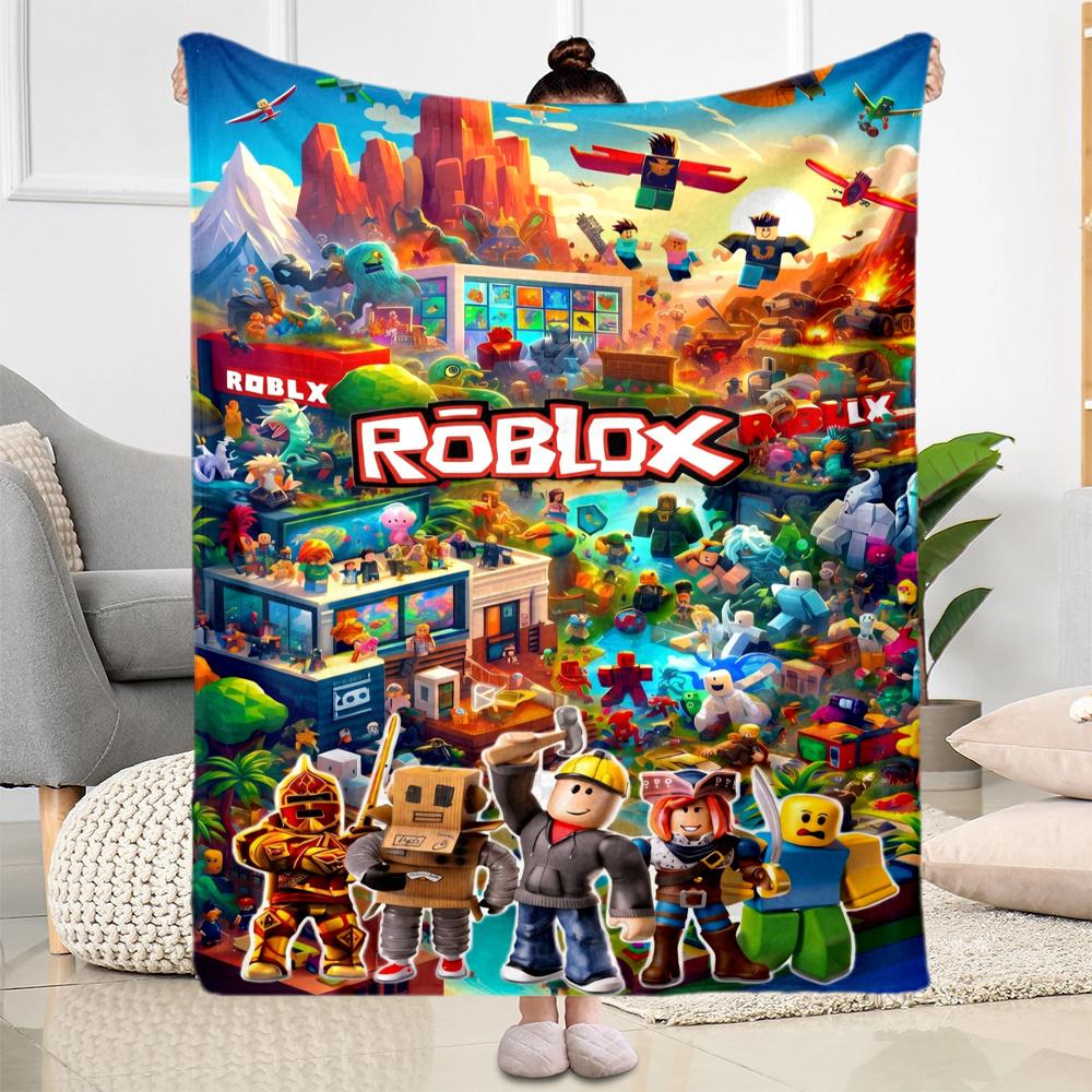 Roblox Adventure Blanket Ultrasoft Great For Sofa Chair Couch Four Seasons Multipurpose Digital Print Gifts For Family Or Friends