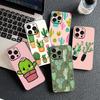 Cactus Wallpaper Phone Case for Samsung Galaxy S20 S22 S21 FE Ultra Plus A07 A17 A15 A16 A25 A57 A37 Protective Cover