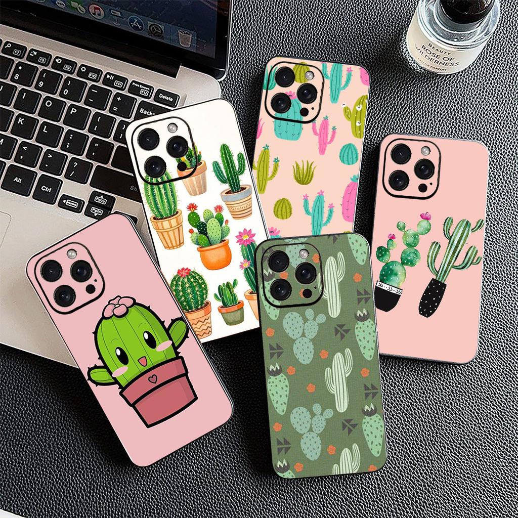 Cactus Wallpaper Phone Case for Samsung Galaxy S20 S22 S21 FE Ultra Plus A07 A17 A15 A16 A25 A57 A37 Protective Cover