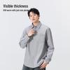MINISO Men's Winter Warm Oxford Long Sleeve Shirt