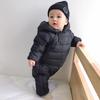 Baby Fashionable Versatile Padded Lined Onesie Down Jacket Cotton Cozy Thickened -Windproof High Quality Lightweight Warm Outdoor Indoor Cute Jacket