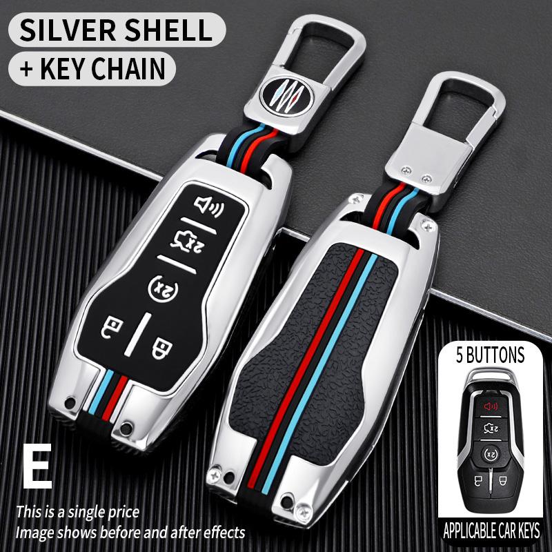 Zinc Alloy Car Key Case Cover For Ford Fusion Mondeo Mustang F-150 Explorer Edge 2015 2016 2017