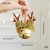Festive Christmas Antler & Bell Ornaments with Bow & Pine Cone Accents for Tree & Window Decor.