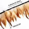 1/10M Rooster Feather Trim Sewing Crafts DIY Christmas Plume Natural Feather Ribbon Jewelry Making Wedding Party Decor
