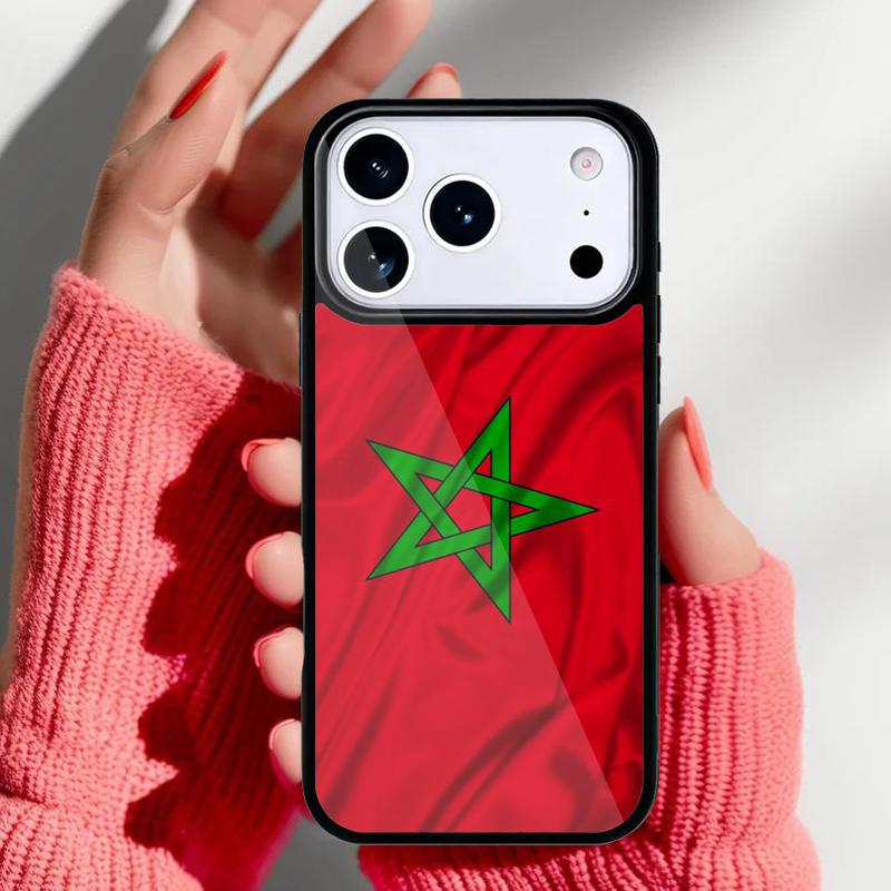 

Morocco Flag Coat Of Arms soft Phone Case for iPhone 17 Air 16e 15 14 13 Pro Max Back Cover for 12 11 Pro Coque iPhone 12