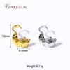 Brass End Crimps Beads Tips Covered Clasps Connector DIY Jewelry Findings Accessories 18K Gold Plated Star Double-Cup Bead Tip