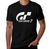Gran Turismo 7 Distressed Logo Tshirt Basic Plain Short Sleeve Crew Neck Tee